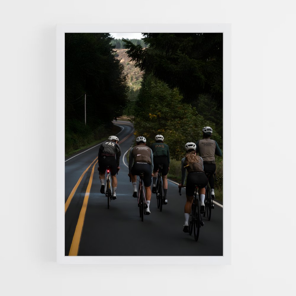 Poster Pédaleurs en Liberté – affiche Cyclisme (vue 3)